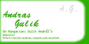 andras gulik business card